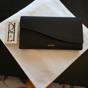 Polene Black Wallet